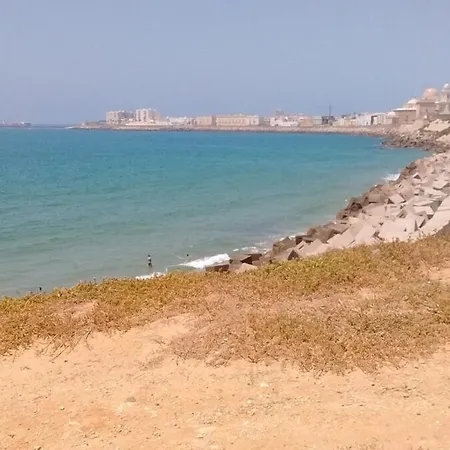 Sopranis Del Mar Centro Cadiz, Junto Playa Y Estacion De Tren Y Bus Y Parkings דירה *